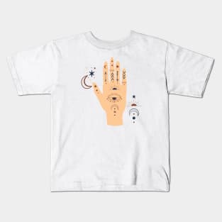 Mystical Hand Tribal Mystical Artifacts Kids T-Shirt